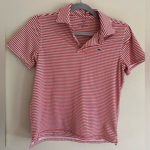 Boys vineyard vines red striped polo